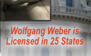 Wolfgang Weber is licensed in 25 states